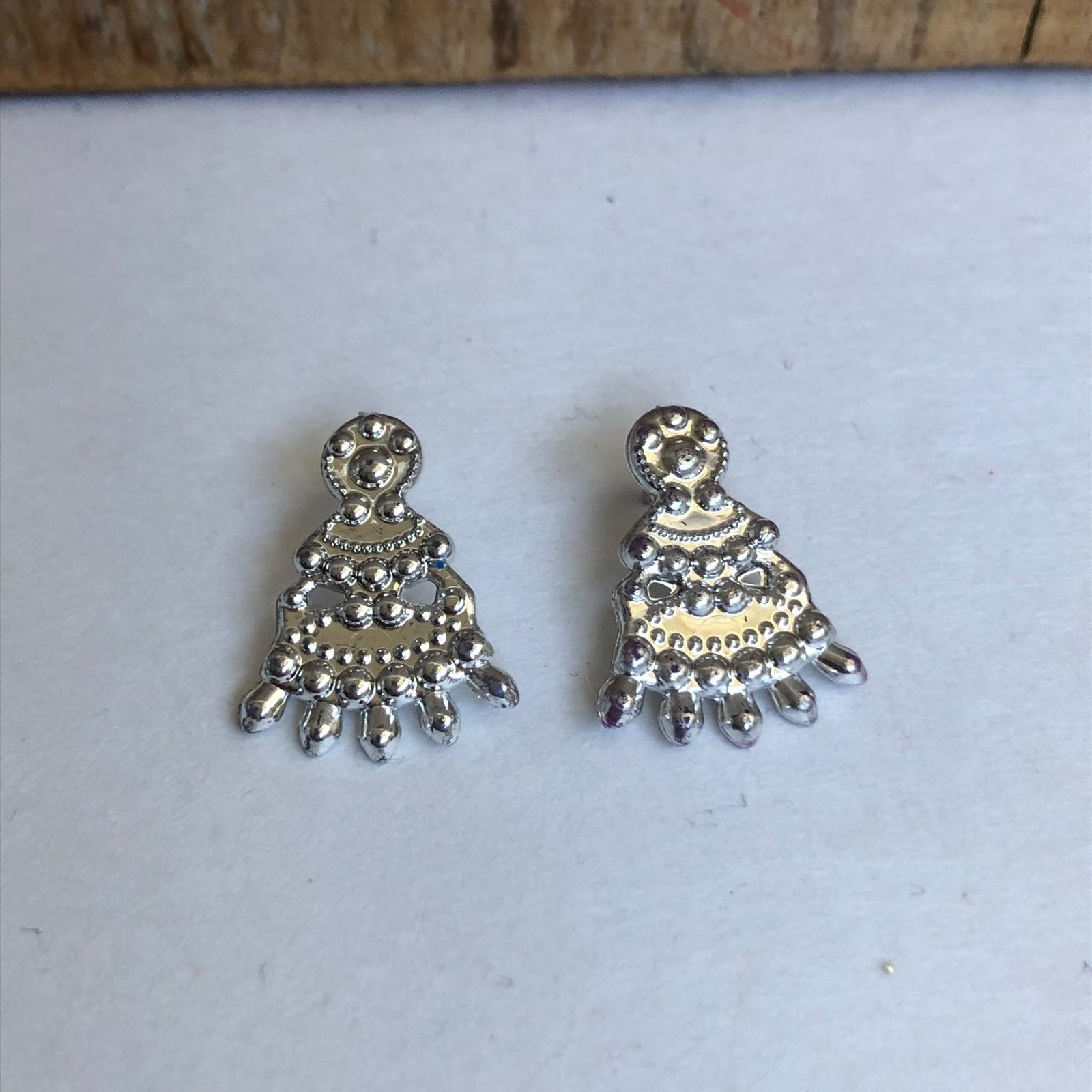 Zilver kleurige oorbellen, Ophalen of Verzenden, Zo goed als nieuw, Barbie
