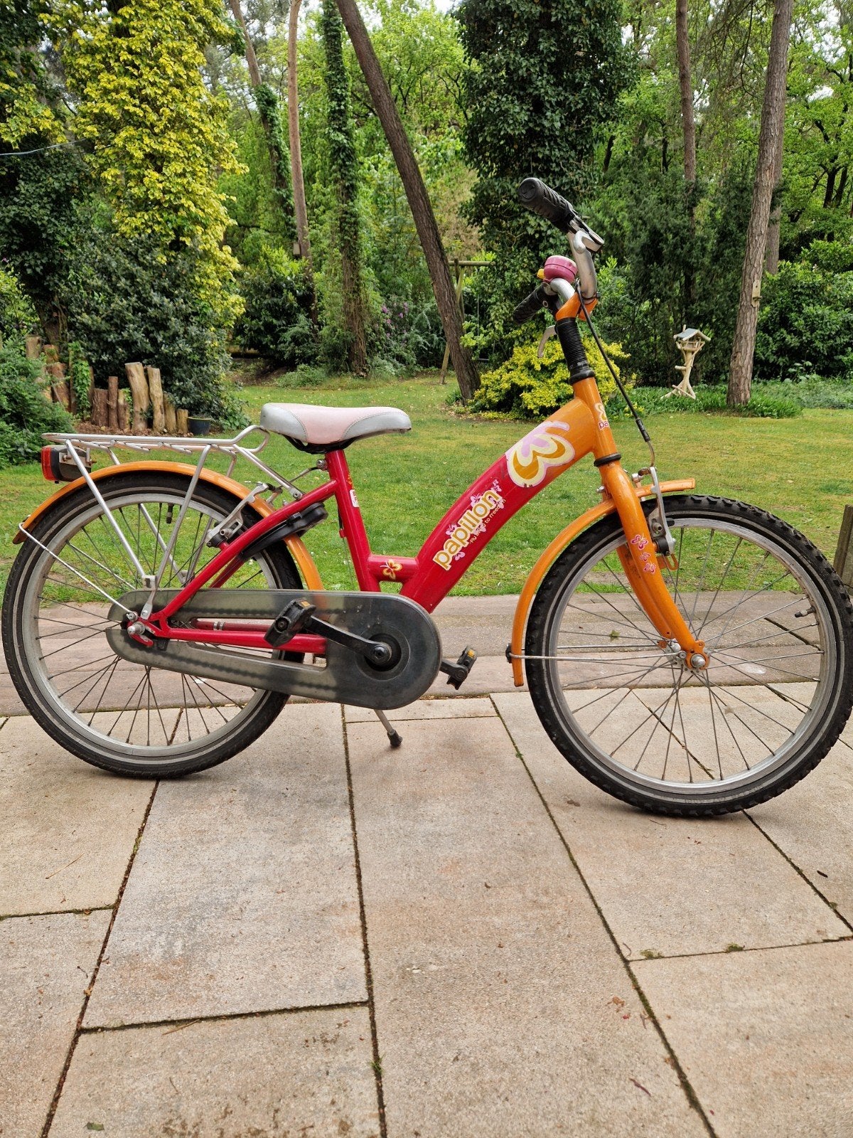 Super nette Papillon Fun Kids 20 inch kinderfiets met slot, Ophalen, Gebruikt, Terugtraprem, Papillon