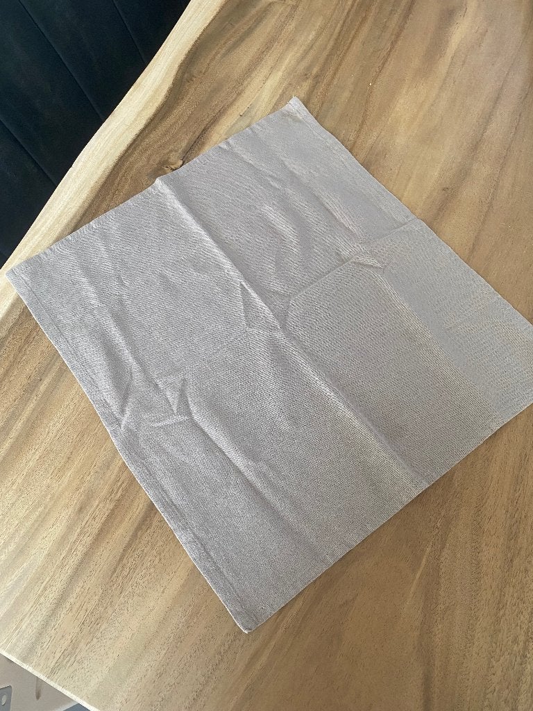 Servetten katoen bruiloft beige 49 stuks, Ophalen, Zo goed als nieuw, Rechthoek