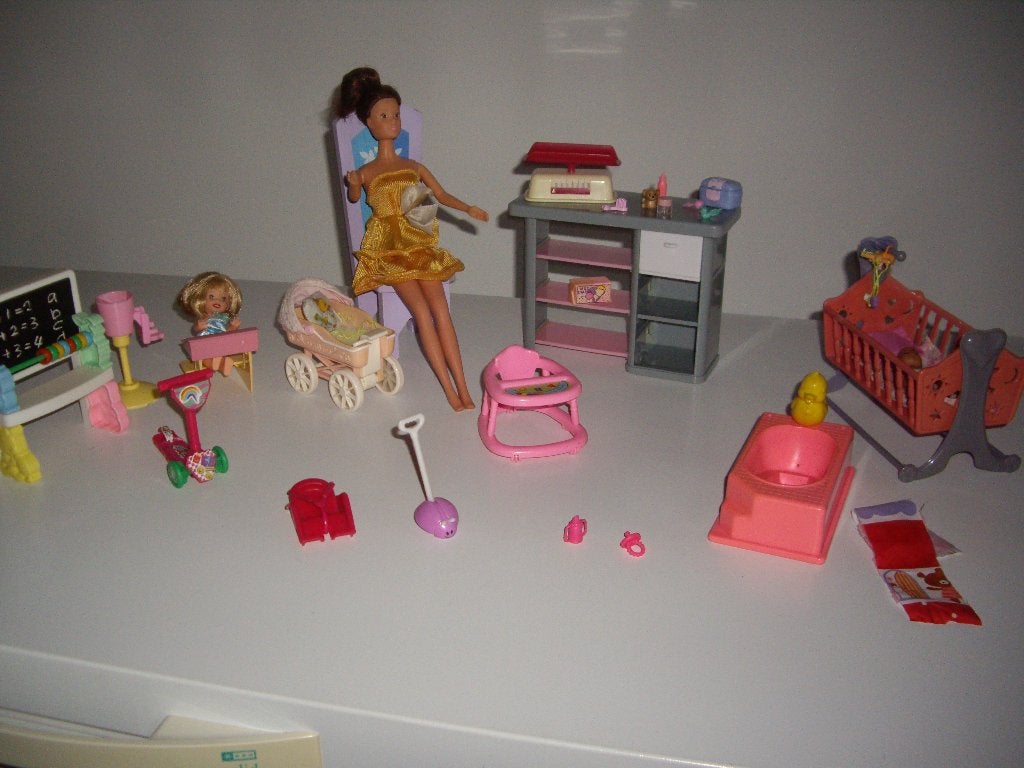 barbie met babiekamer, Ophalen, Gebruikt, Barbie