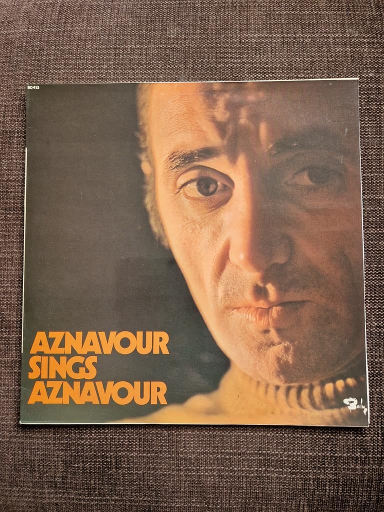 Charles Aznavour - Aznavour Sings Aznavour LP (1965), Cd's en Dvd's, Gebruikt, Originele persing, Ophalen of Verzenden, 12 inch