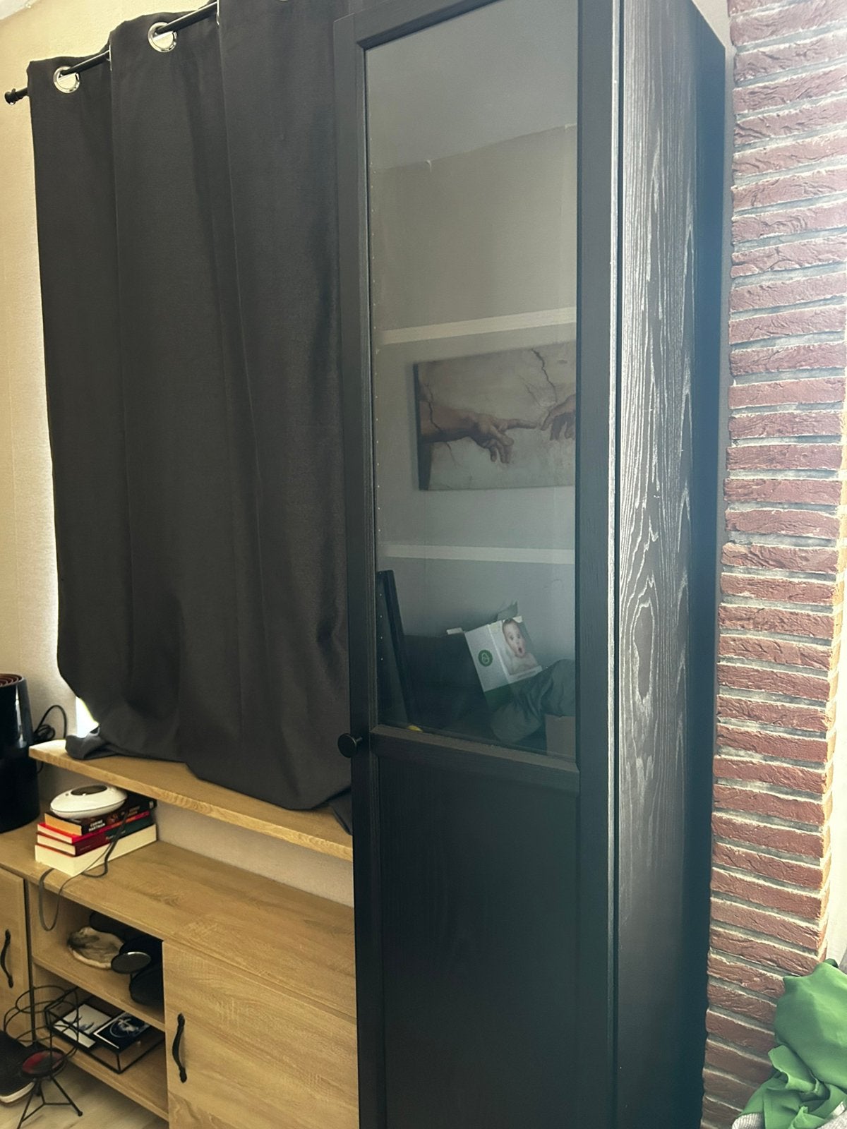 ZSM WEG! - Smalle vitrinekast, Ophalen, Minder dan 50 cm, Zo goed als nieuw, 150 tot 200 cm