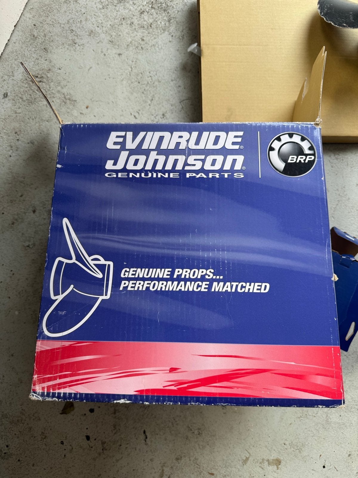 Evinrude Johnson Aluminium Propeller 13.25x17R beschadigd, Ophalen of Verzenden, Gebruikt, Motor en Techniek