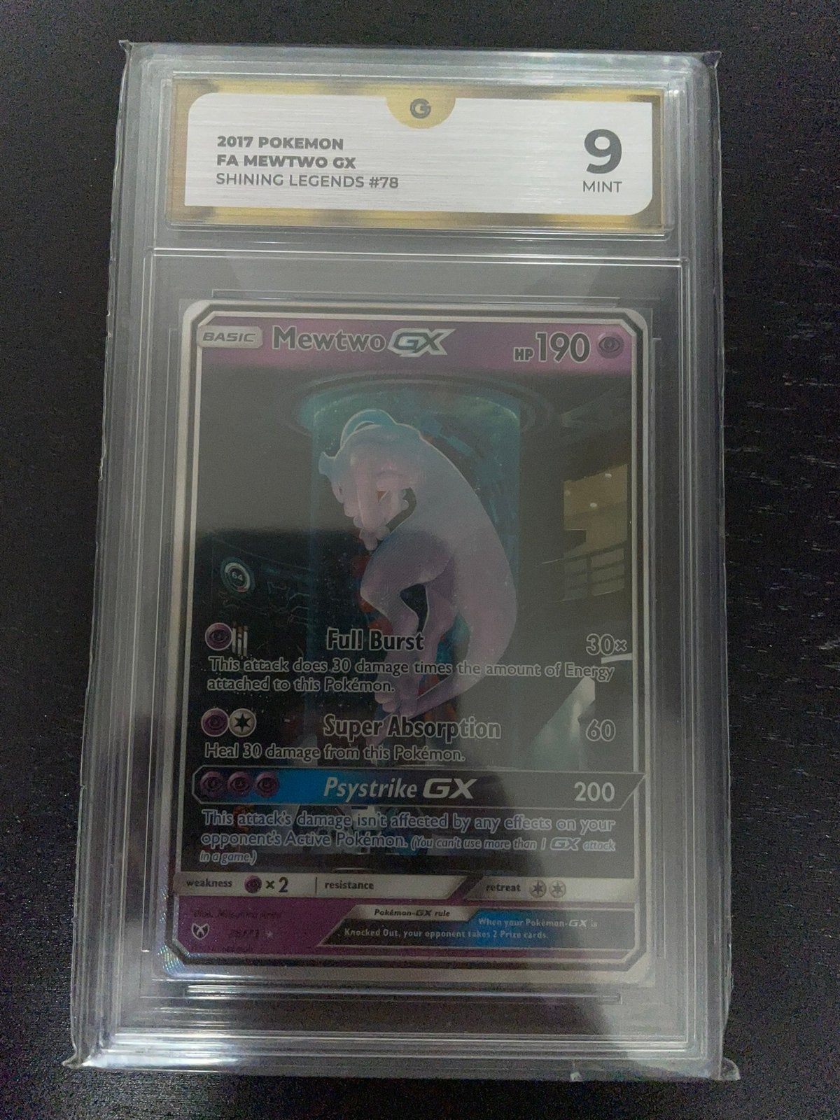 Mewtwo Shining Legends #78 ‘Mewtube’  GG 9 -, Ophalen of Verzenden, Zo goed als nieuw