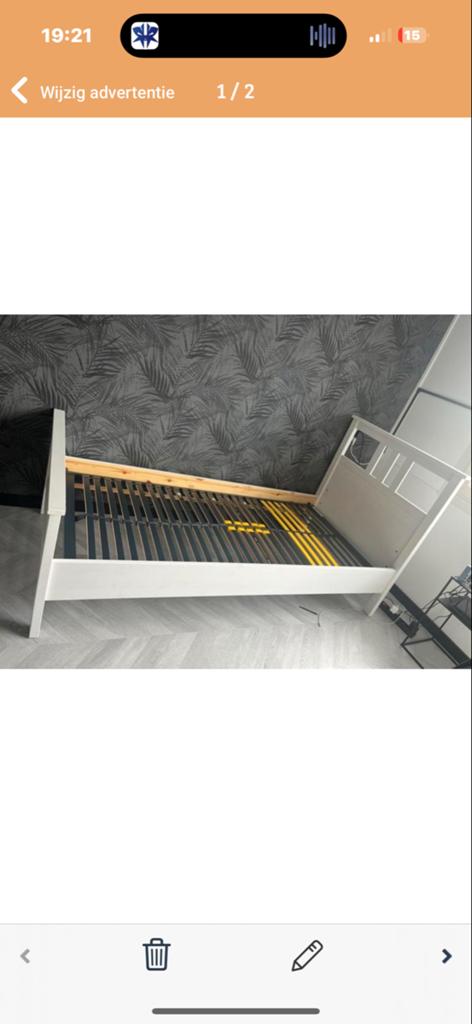 IKEA Kinderbed met Beter Bed Bonflex 400 lattenbodem, Ophalen, Gebruikt, 70 tot 85 cm, Lattenbodem