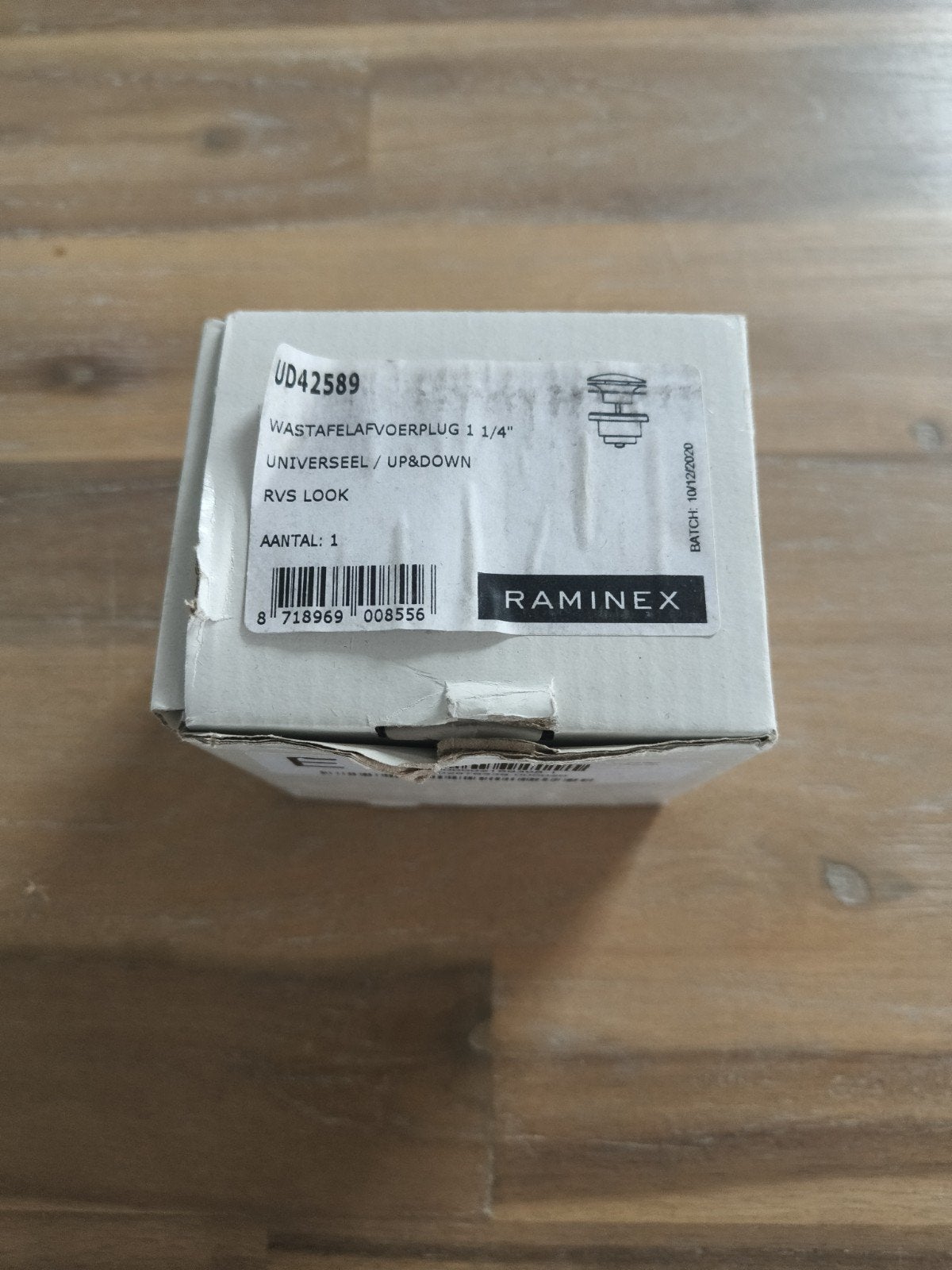 Raminex Wastafelafvoerplug 1 1/4" Universeel Up&Down RVS, Ophalen of Verzenden, Nieuw, Rvs, Wastafel