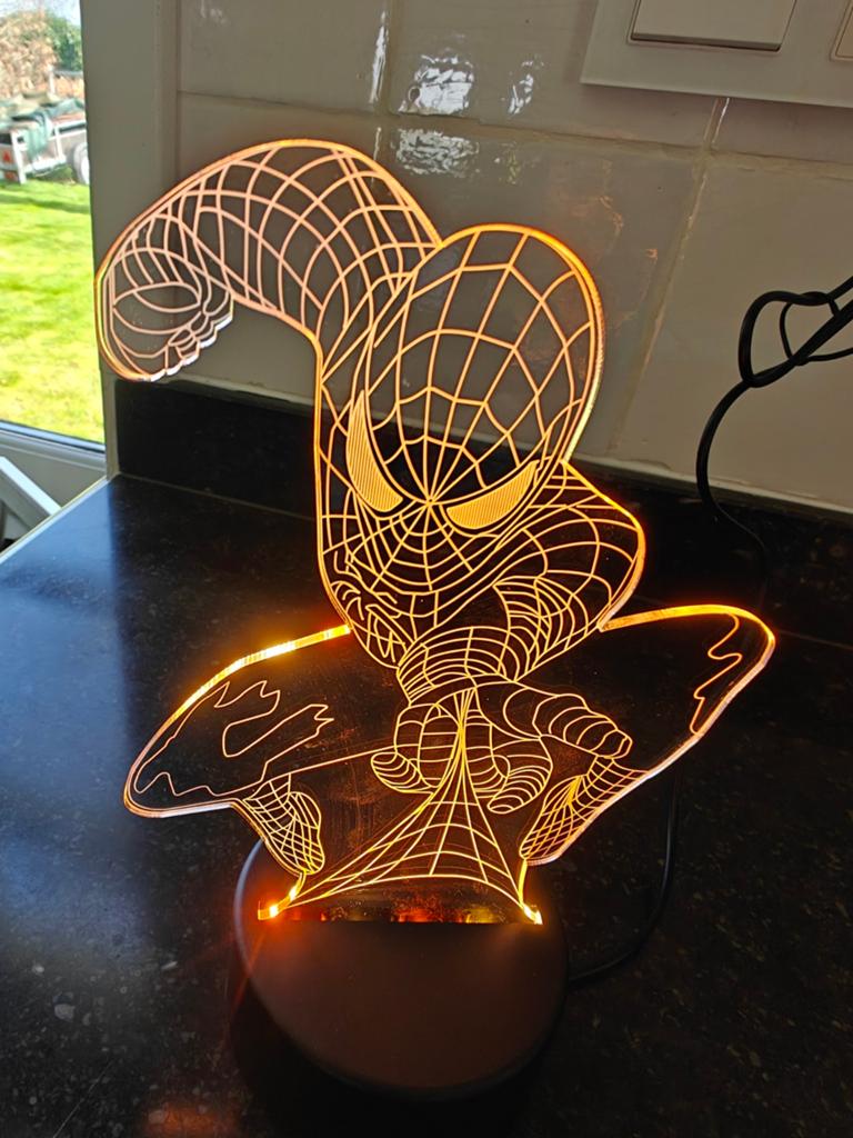 Nieuwe 3d spiderman kinderlamp lamp voor kinderen, Kinderen en Baby's, Kinderkamer | Inrichting en Decoratie, Ophalen of Verzenden