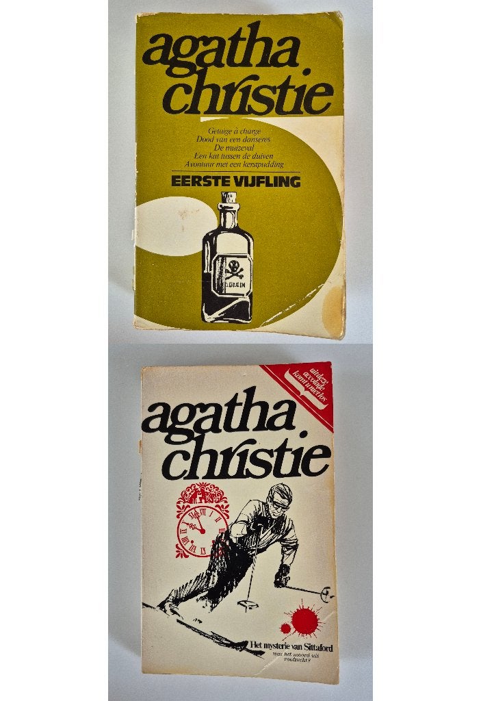 Agatha Christie - 1e vijfling + Het mysterie van Sittaford, Boeken, Ophalen of Verzenden, Gelezen, Agatha Christie