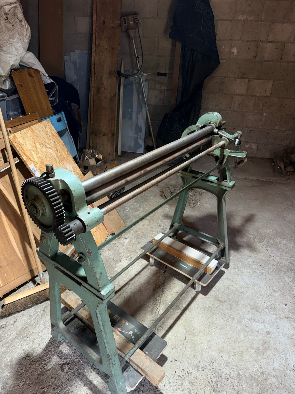JÖRG 4501/45 Plaatwals 1020mm - Professioneel Gietijzer, Ophalen