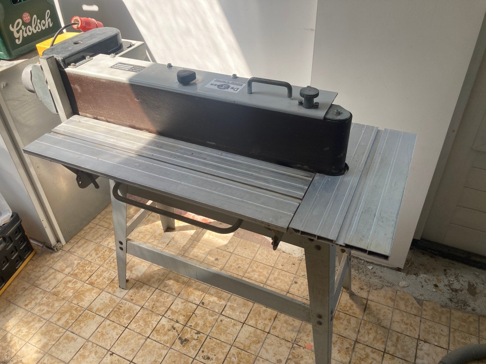 Bandschuurmachine met band 150x2000, Ophalen, Zo goed als nieuw, 600 tot 1200 watt, Bandschuurmachine