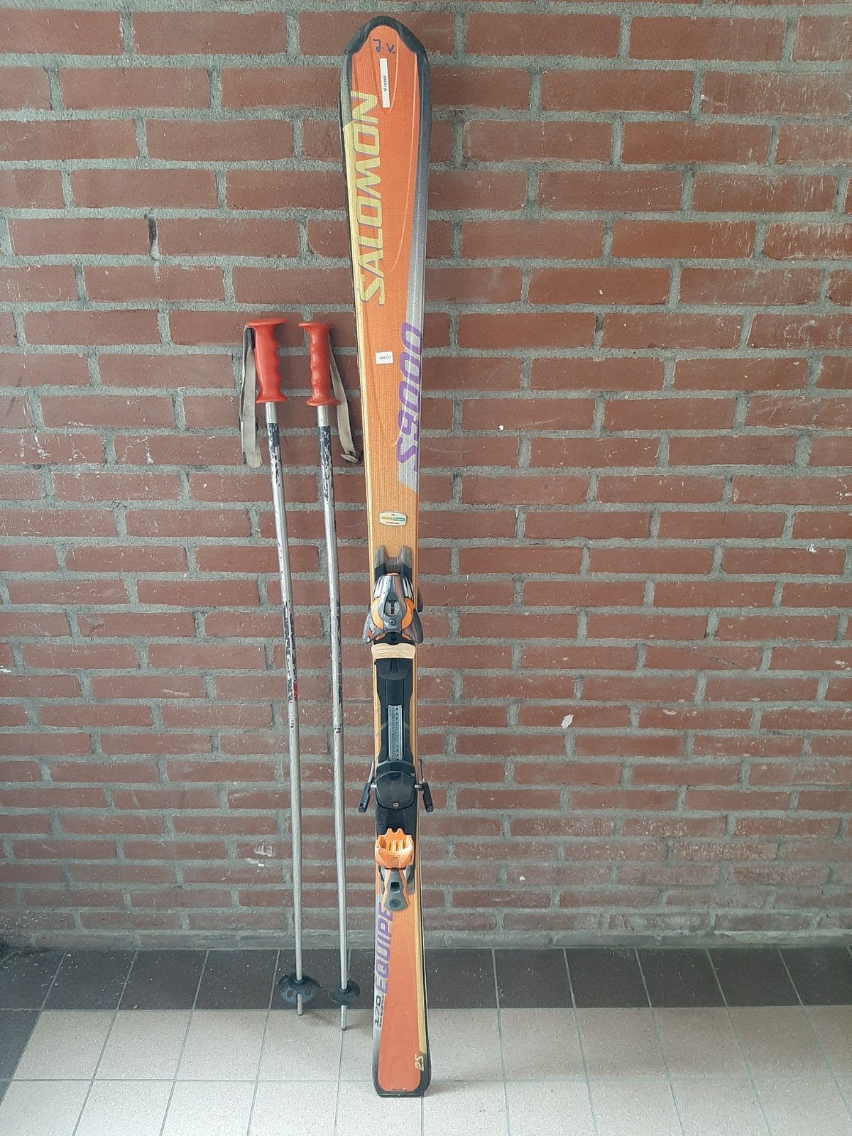 Salomon Equipe 2S ski's met stokken - 170 cm, 160 tot 180 cm, Gebruikt, Skiën, Ski's