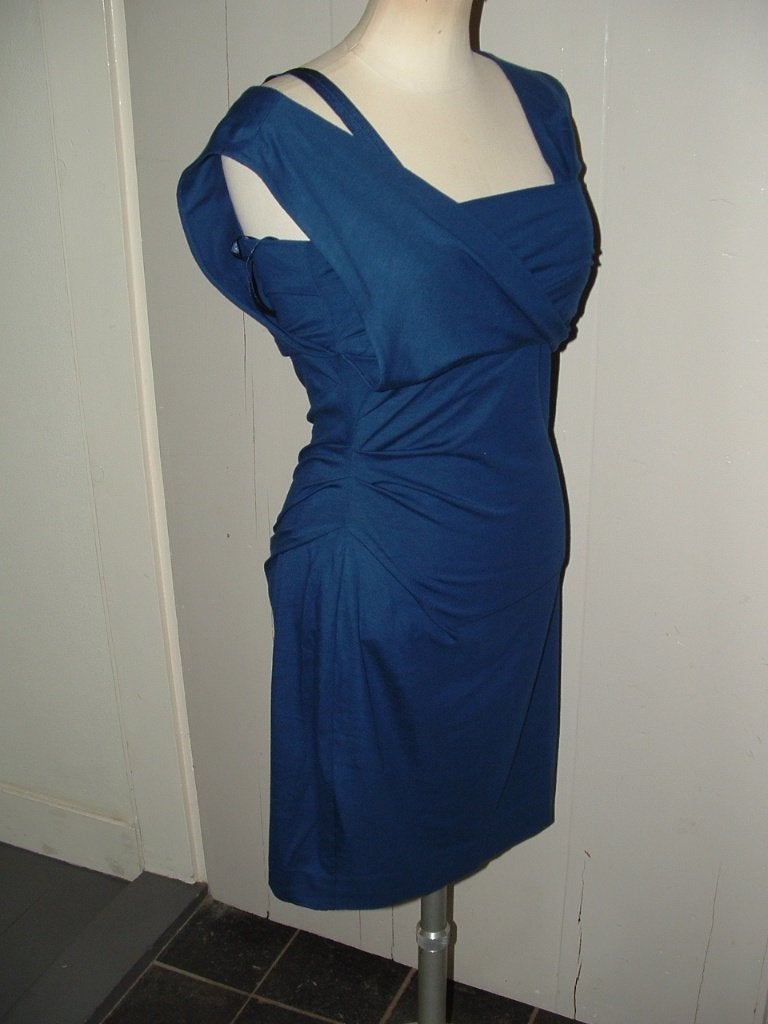 Diane von Furstenberg parker dress jersey maat S, Kleding | Dames, Maat 38/40 (M), Blauw, Ophalen of Verzenden, Zo goed als nieuw