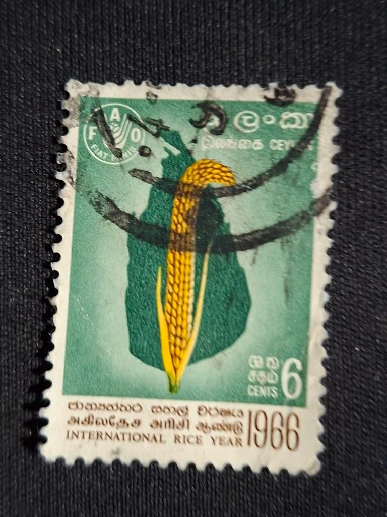 Ceylon, Postzegels en Munten, Postzegels | Azië, Ophalen of Verzenden, Gestempeld, Zuid-Azië