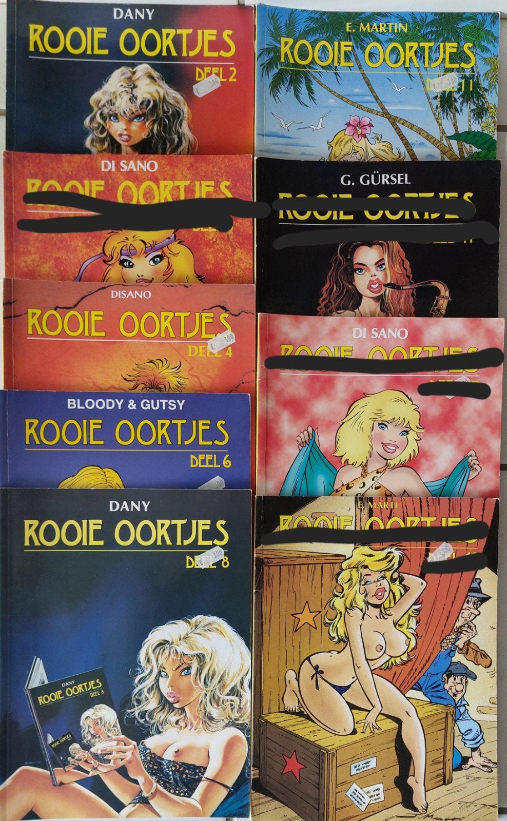 Strips Rooie Oortjes, Boeken, Meerdere stripboeken, Ophalen of Verzenden, Zo goed als nieuw
