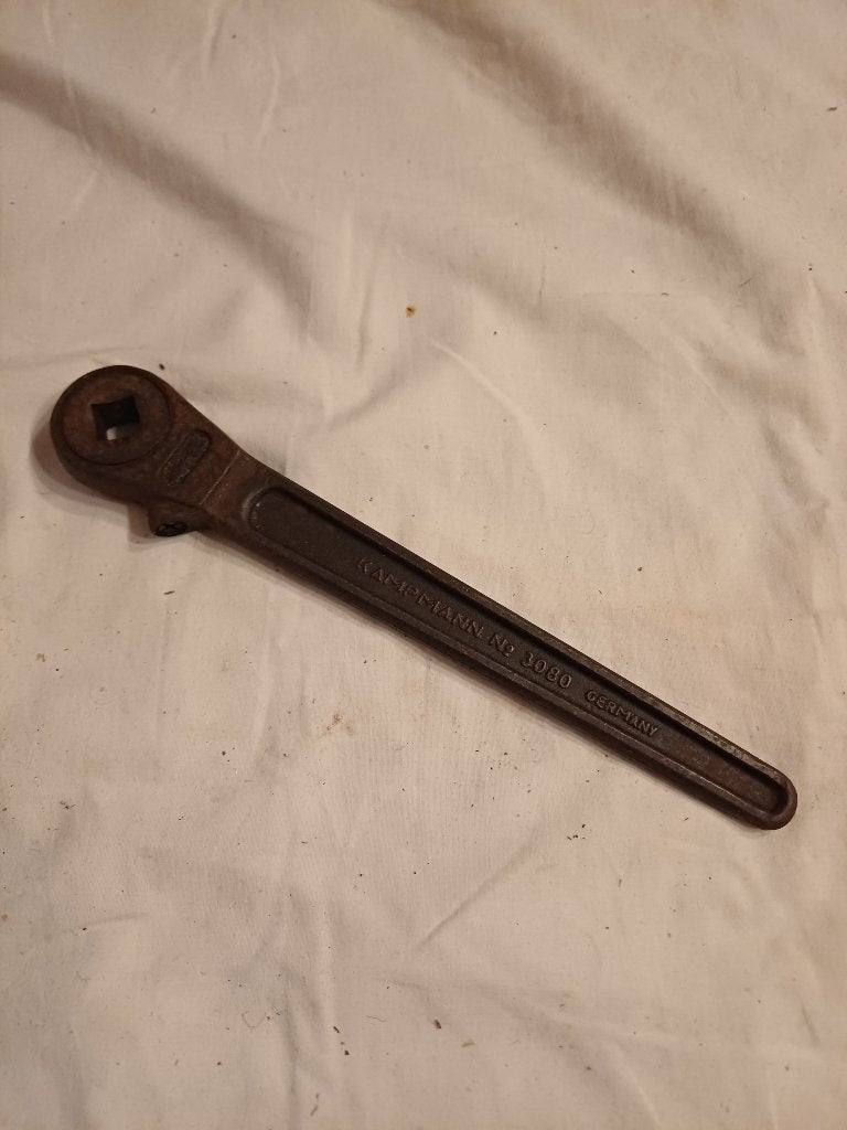 Antieke Kampmann No. 3080 ratel  1/2" doordrukratel jaren 50, Antiek en Kunst, Ophalen of Verzenden