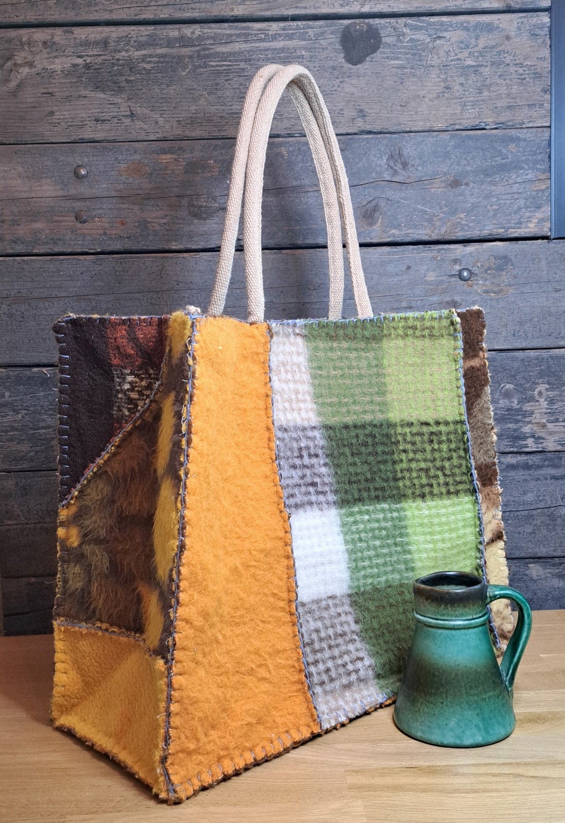 Retro boodschappentas - multi color, Ophalen of Verzenden, Overige typen