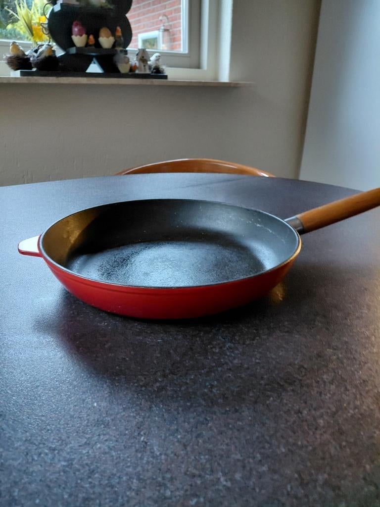 Zo goed als nieuwe Gietijzeren Pan, Ophalen of Verzenden, Zo goed als nieuw, Gietijzer, Koekenpan of Braadpan