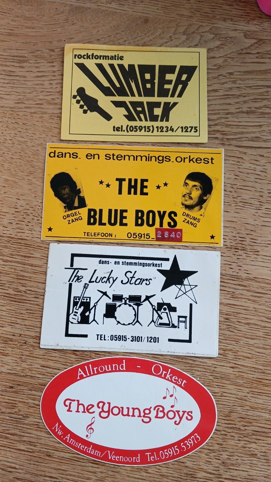 Stickers amusementsorkesten, NW-AMSTERDAM/VEENOORD, Ophalen of Verzenden, Zo goed als nieuw