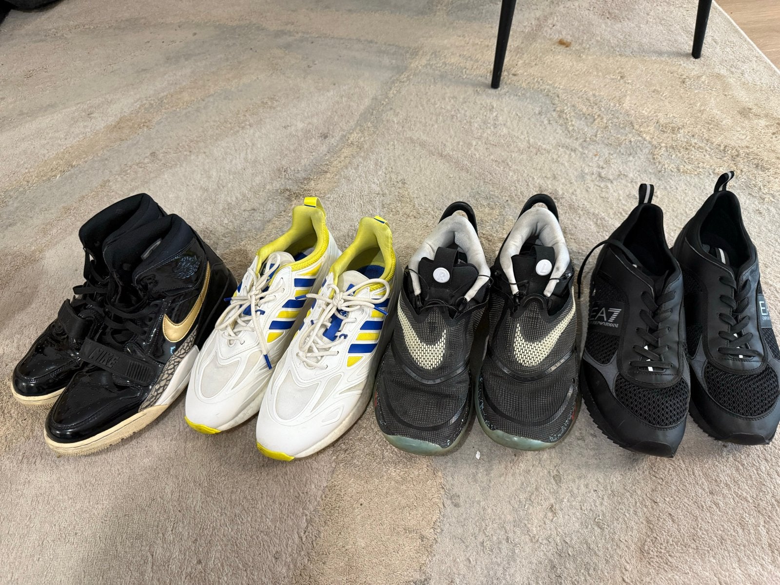 Diverse sneakers: Nike, Adidas, EA7 - Maat 44-45, Ophalen of Verzenden, Gedragen, Overige kleuren, Sneakers of Gympen