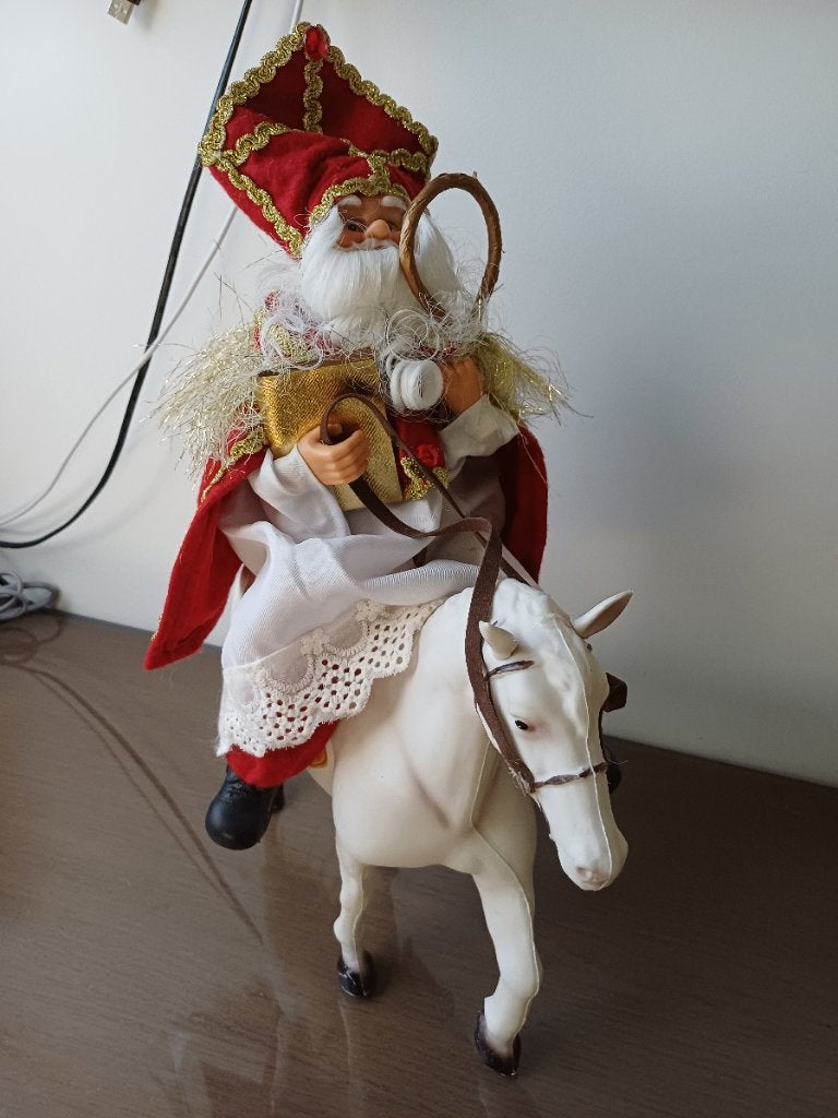 sinterklaas en  etalage   pop        piet, Diversen, Verzenden, Gebruikt