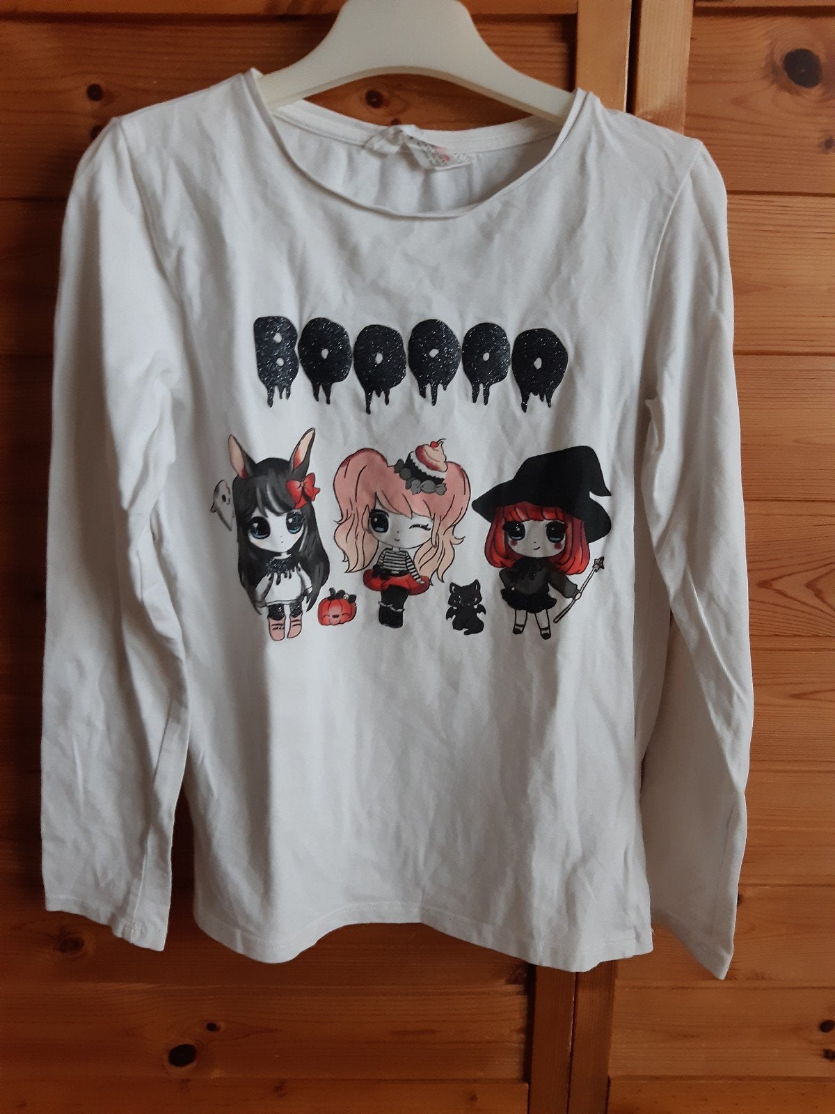 HALLOWEEN SHIRTJE 134 - 140, Ophalen of Verzenden, Zo goed als nieuw, 134 t/m 140, Meisje