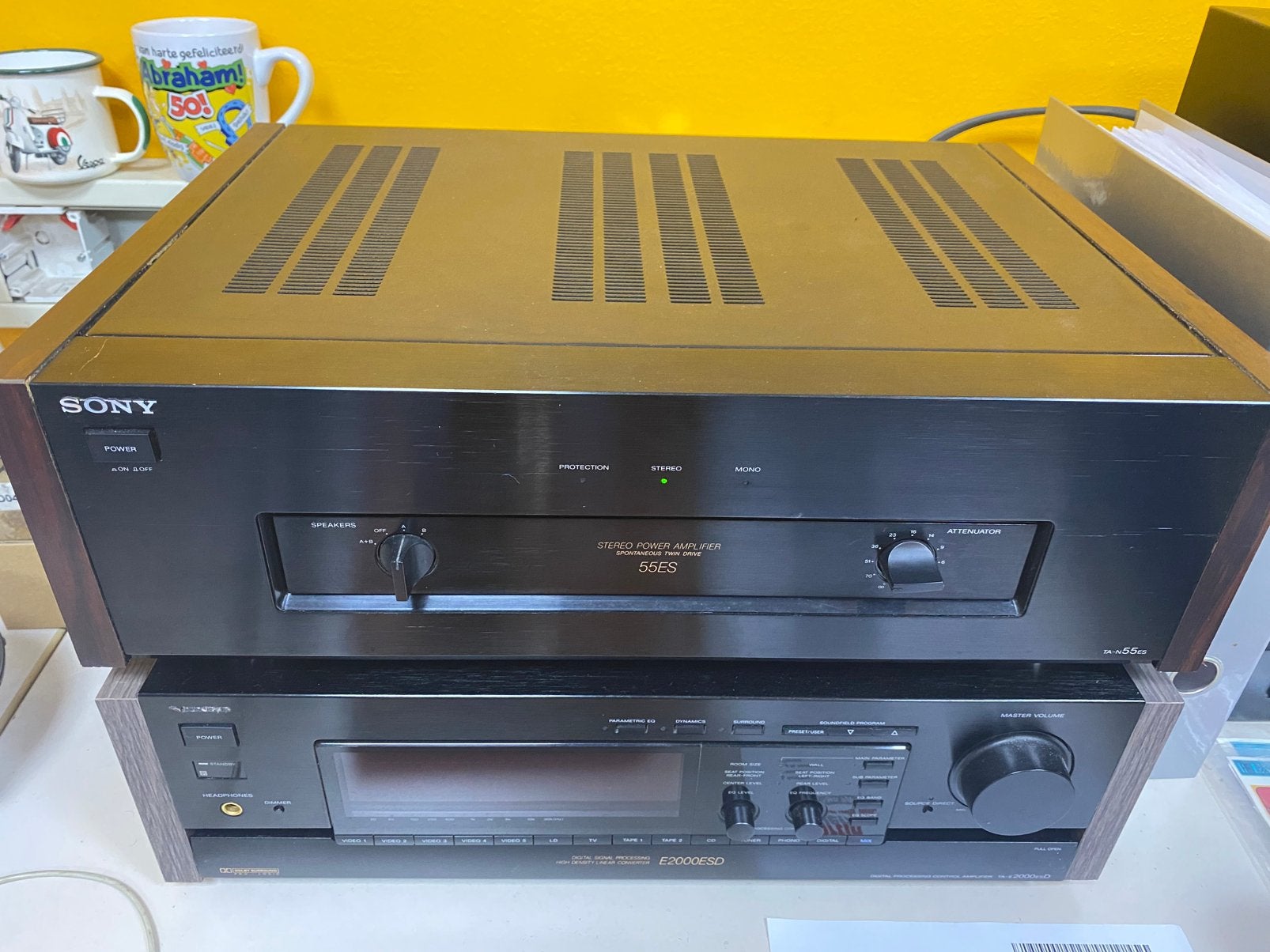 Sony TA-N55ES, Ophalen, Zo goed als nieuw, 120 watt of meer, Sony