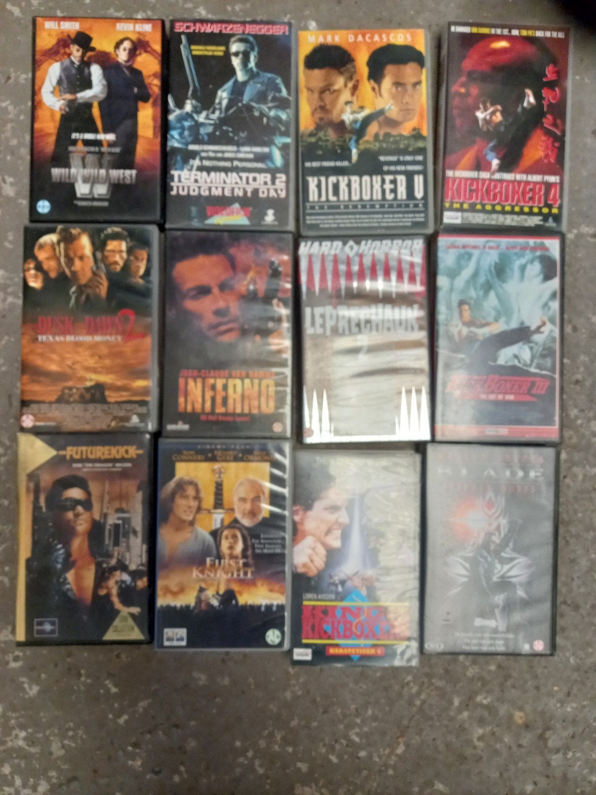 Diverse vhs videobanden 12 stuks (actie), Alle leeftijden, Ophalen of Verzenden, Actie en Avontuur
