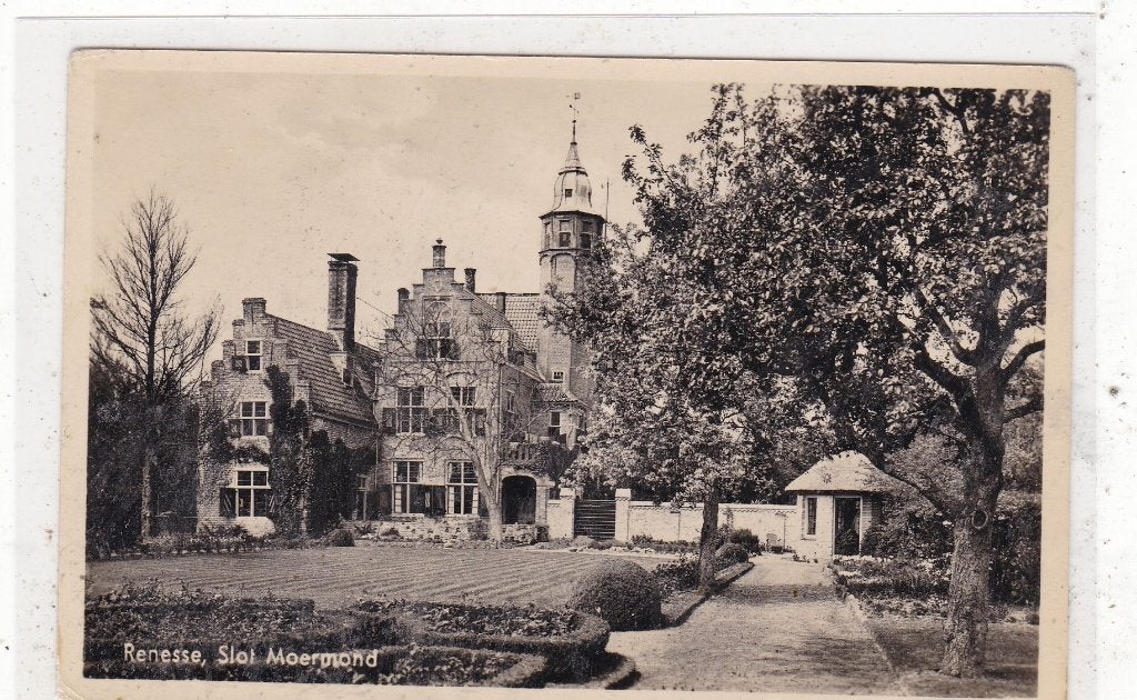 Renesse-Slot Moermond circa 1940, Ophalen of Verzenden, 1920 tot 1940, Ongelopen, Zeeland