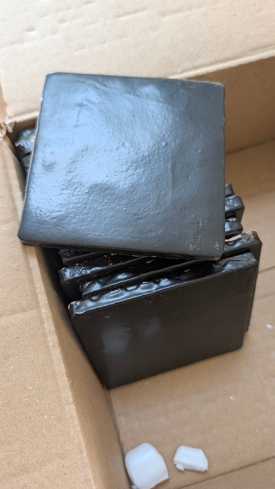 Restant tegels 10x10 wit/zwart en voorstrijkmiddel, Ophalen, Nieuw, Minder dan 20 cm, Minder dan 20 cm