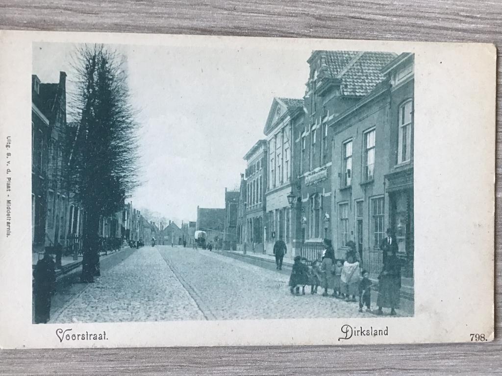Dirksland Voorstraat nr.798 ca 1900-05, Verzenden, Voor 1920, Ongelopen, Zuid-Holland