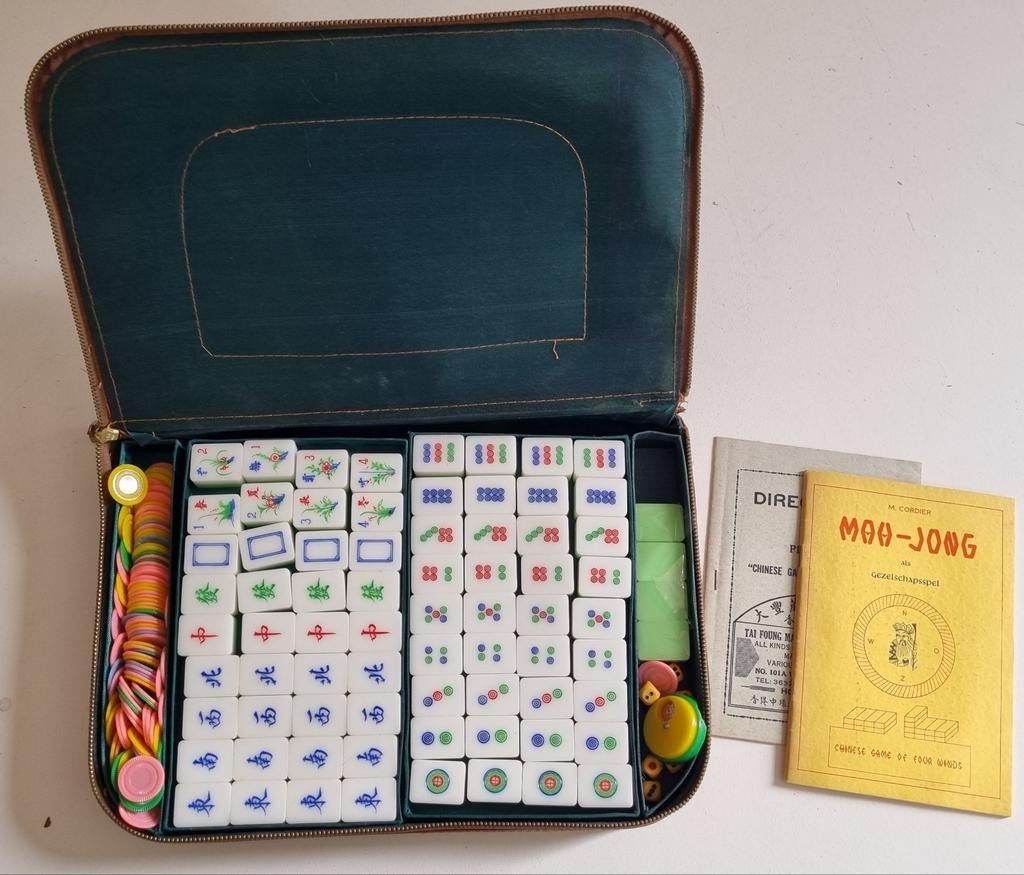 Mah Jongg / mahjong / majong spel, Ophalen of Verzenden, Zo goed als nieuw