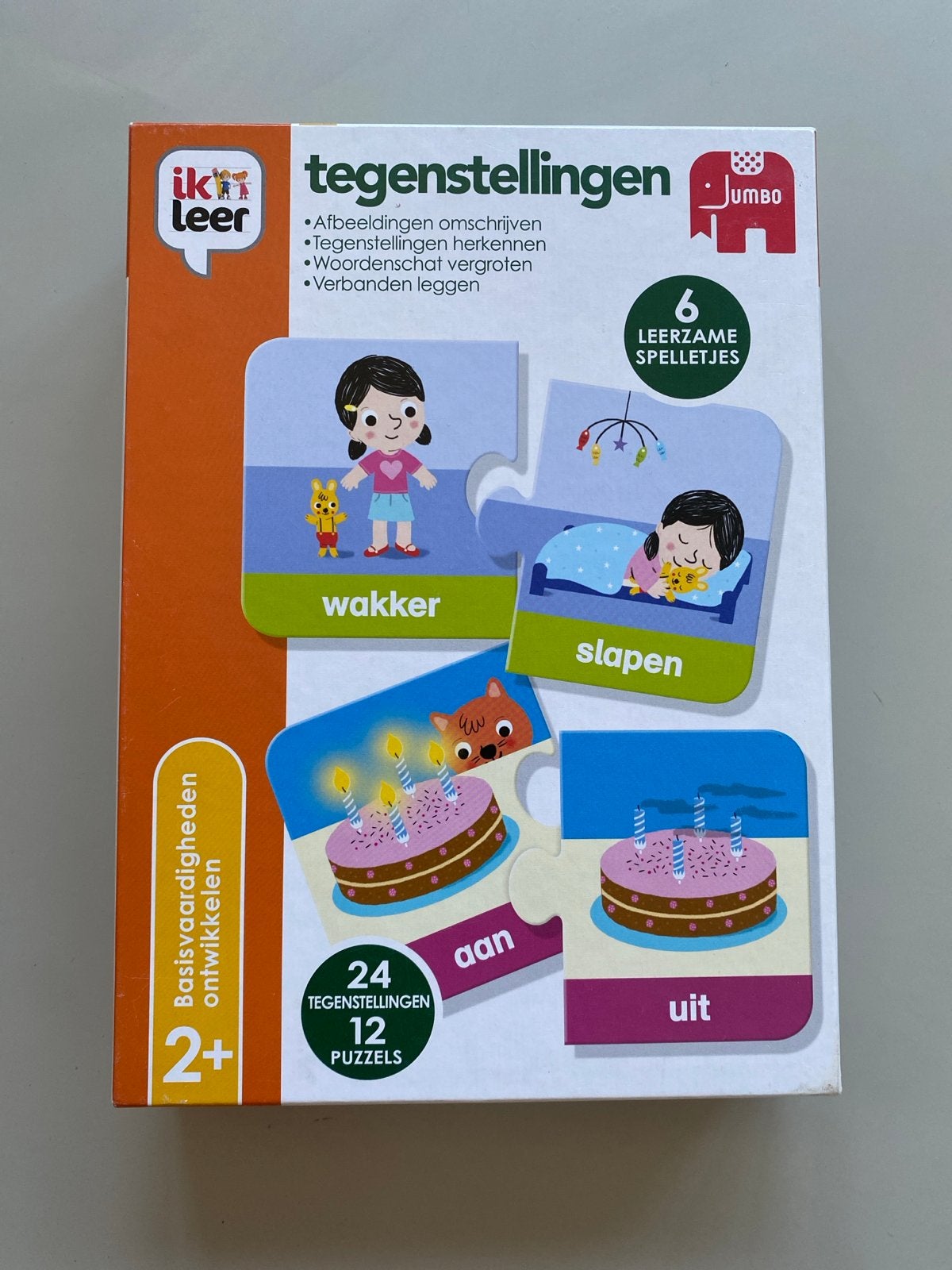 Jumbo Ik leer tegenstellingen - Educatief puzzelspel, Ophalen, Zo goed als nieuw, Puzzelen