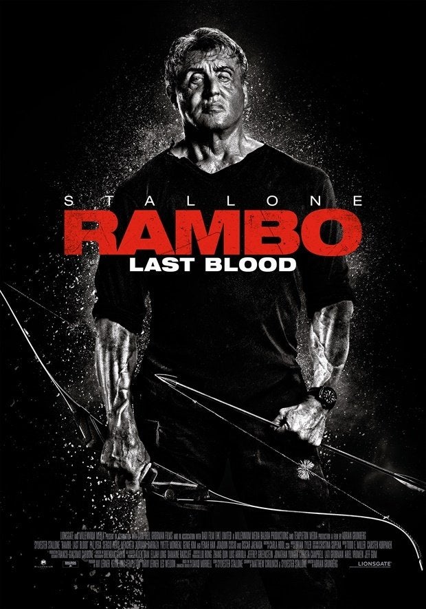 RAMBO  :  LAST   BLOOD      filmposter., Rechthoekig Staand, Verzenden, Nieuw, A1 t/m A3