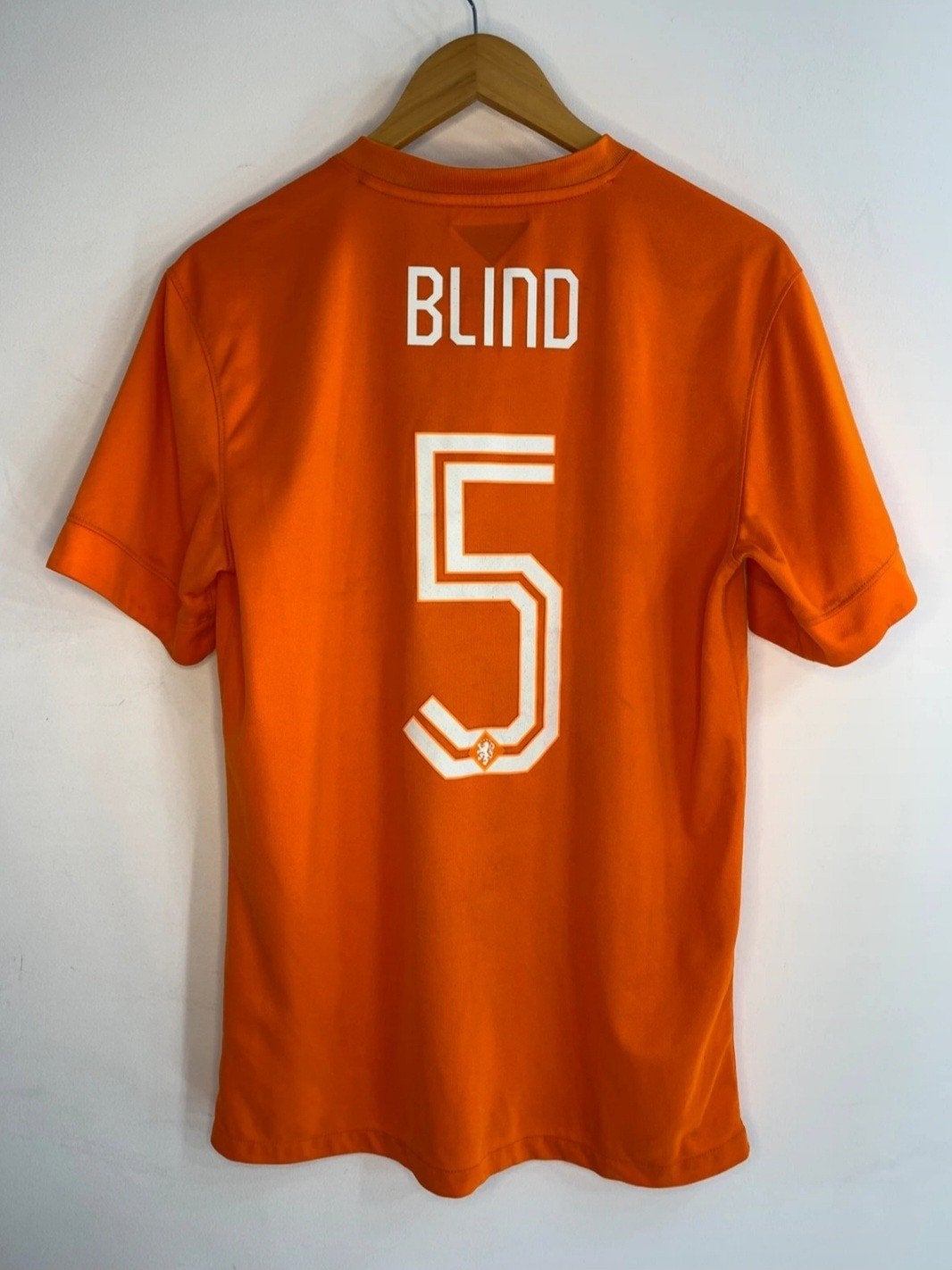 Origineel Nederlands elftal Oranje KNVB shirt 2014 Blind, Maat 48/50 (M), Nike, Oranje, Ophalen of Verzenden