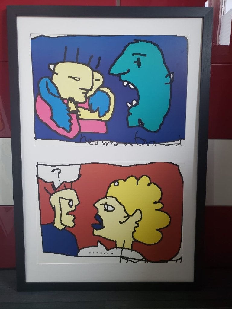 Herman Brood (print), Ophalen of Verzenden, 75 – 100, 50 tot 75 cm, Print