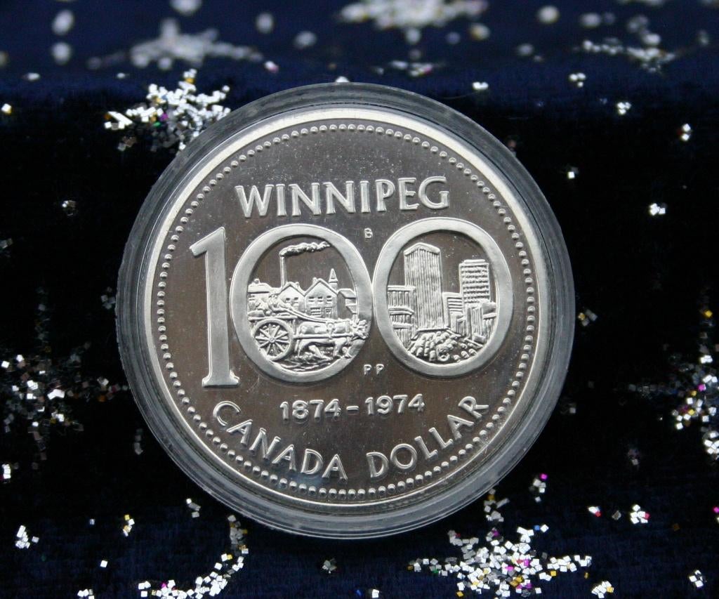 Canada - Silver Dollar 1974 - Winnipeg, Verzenden, Noord-Amerika, Losse munt, Zilver