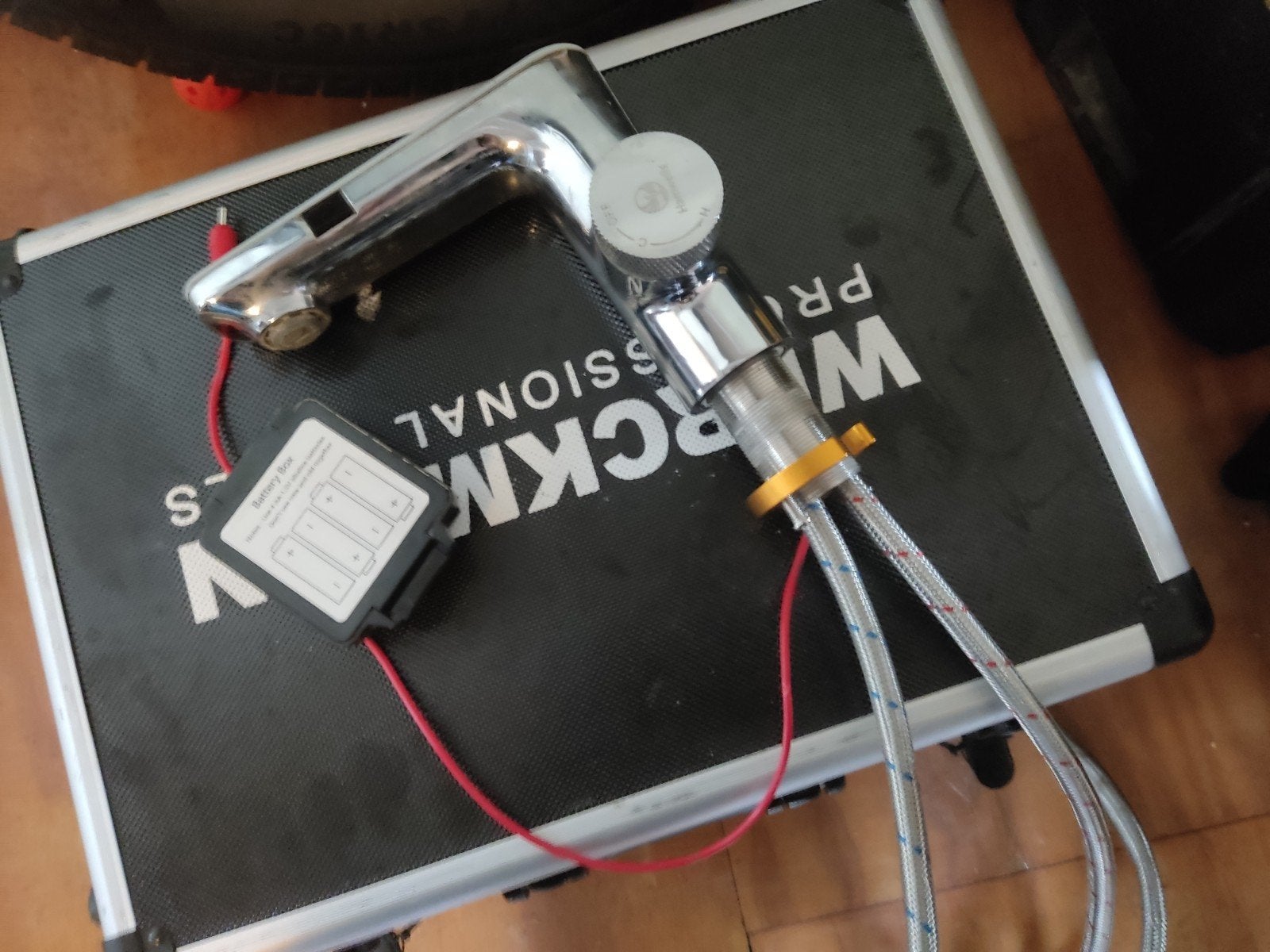 Sensor Kraan - Luxe Chroom,Hamwells Sense SmartWater, Ophalen of Verzenden, Zo goed als nieuw, Chroom, Kraan
