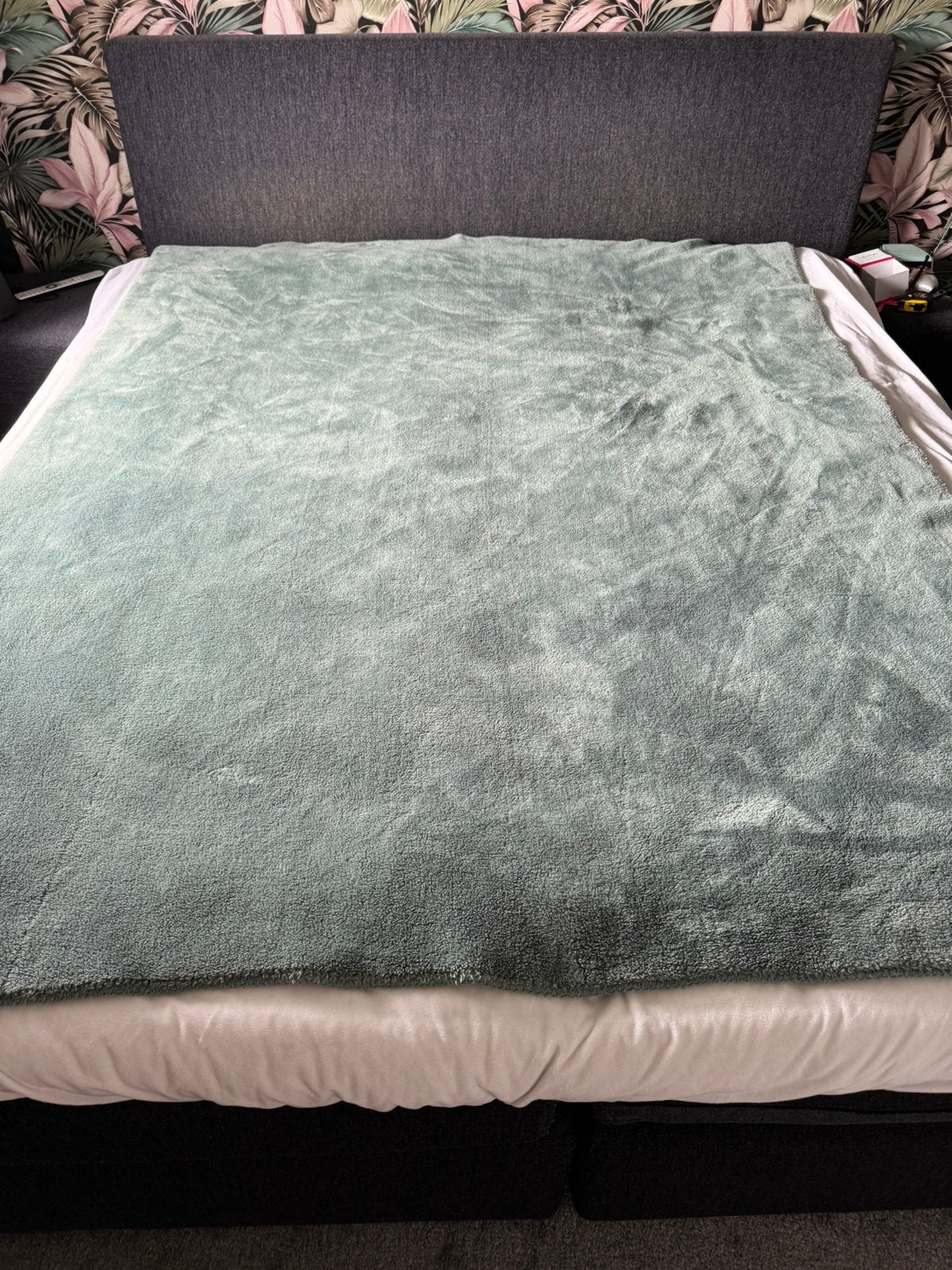 Optidee dikke woondeken groen 150x200 cm, Ophalen of Verzenden, Zo goed als nieuw