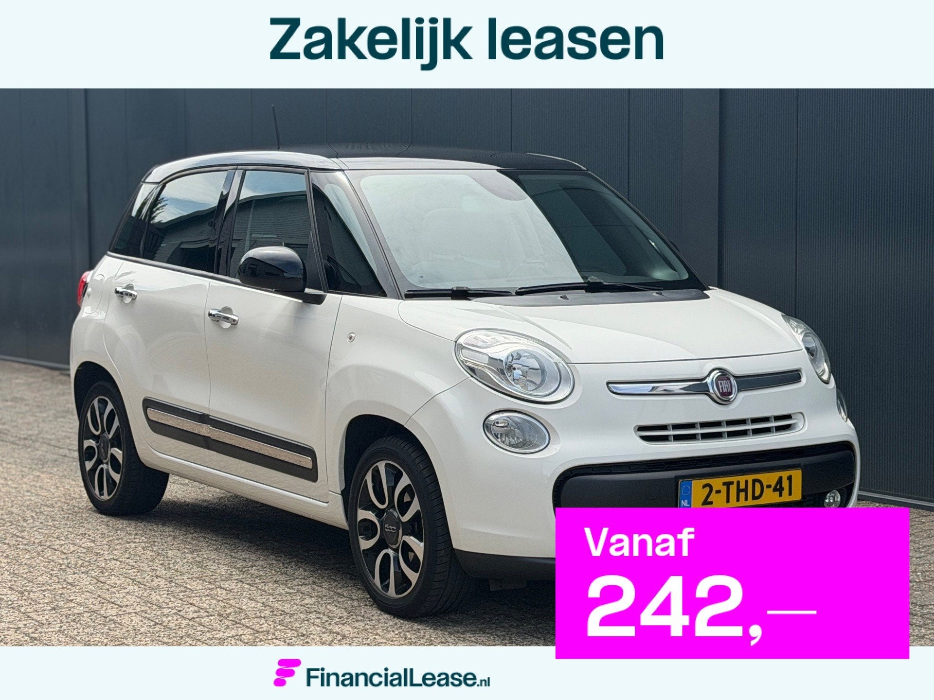 Fiat 500 L 0.9 TwinAir Pano | Cruise | Topstaat | NAP, Gebruikt, Euro 6, Wit, Origineel Nederlands