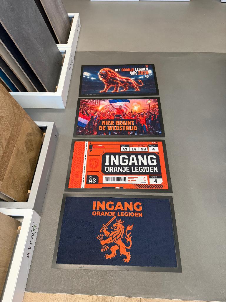 WK deurmat Nederlands elftal – Oranje fans opgelet!, Overige materialen, Schoonloopmat, Info@megafloor.nl, Nieuw