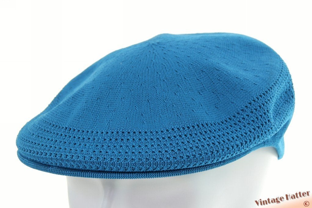 Platte pet Kangol Tropic Ventair mid blauw S, M en L nieuw, Nieuw, Pet, 58 of 59 cm (L, 7¼ of ⅜ inch), Kangol Tropic Ventair 504
