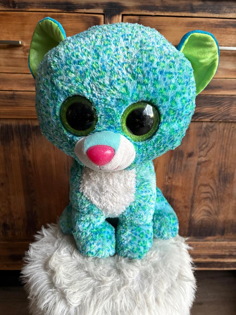 Ty Beanie Boo XL Leona Leeuw 45 cm, Ophalen of Verzenden, Middelgroot (20 tot 80 cm), Meerkleurig, Leeuw