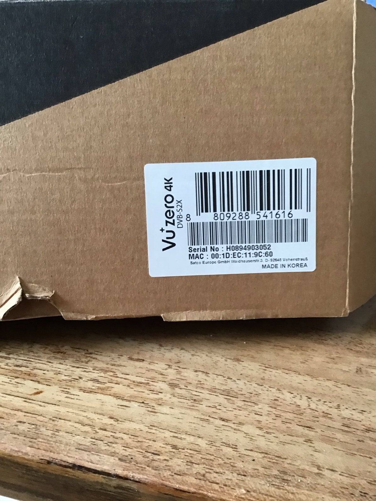 Vu+ Zero 4K DVB-S2X Decoder - Nieuw in doos, Ophalen of Verzenden, Zo goed als nieuw, Decoder