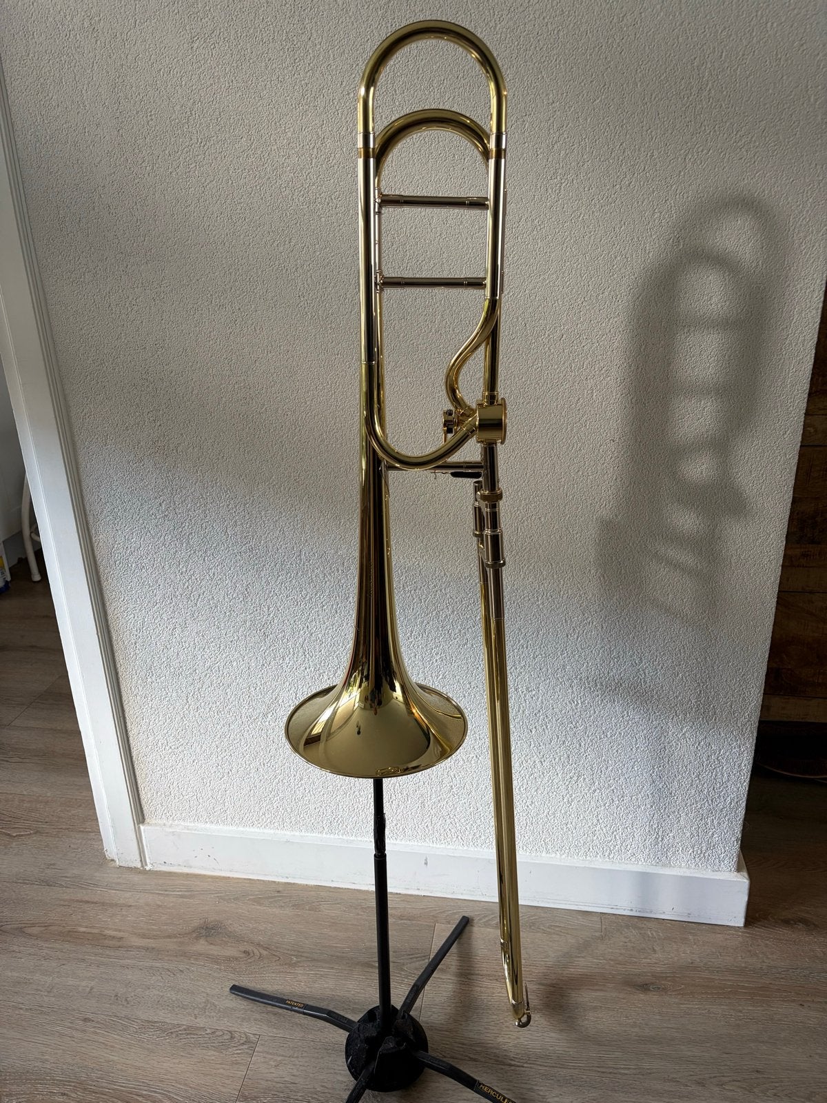 trombone  tenor Courtois legend  AC 420 met Hagmann 1/4 vent, Ophalen, Zo goed als nieuw, Tenor
