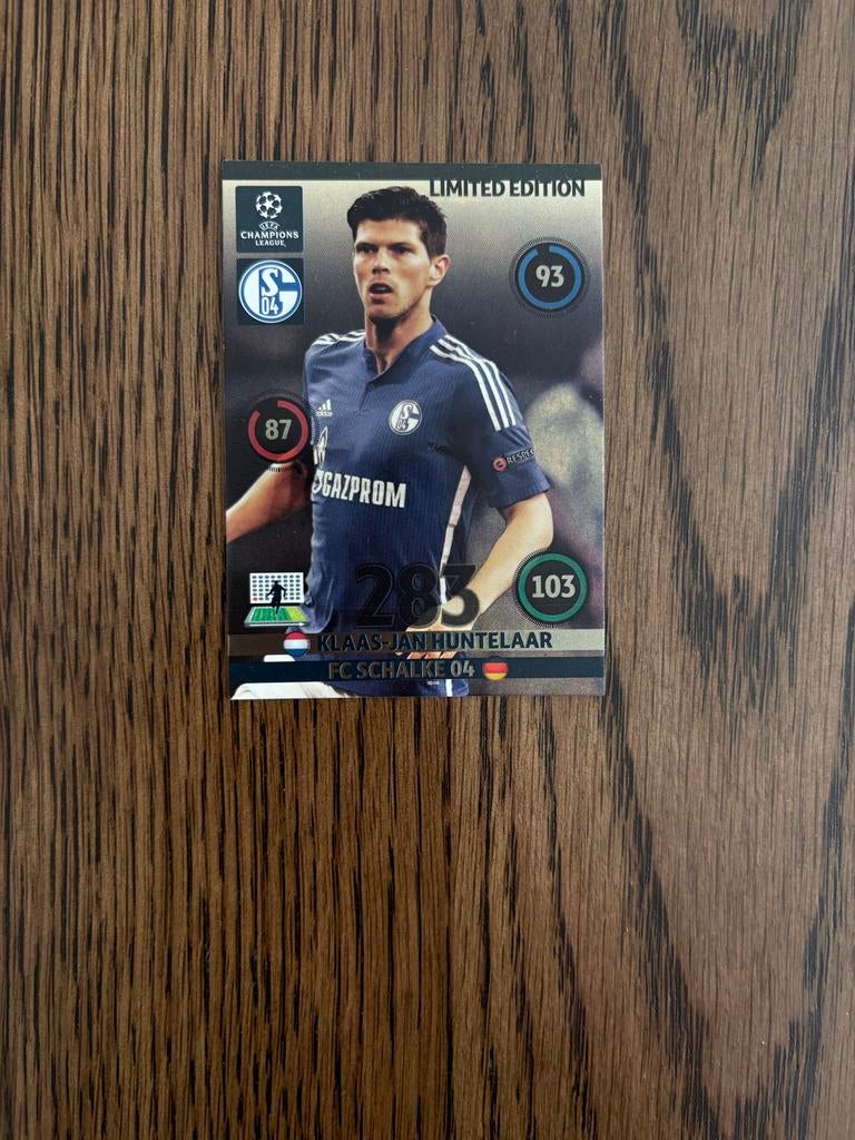 Panini Voetbalkaart Klaas Jan Huntelaar 2015 Schalke 04, Ophalen of Verzenden, Zo goed als nieuw, Buitenlandse clubs, Spelerskaart