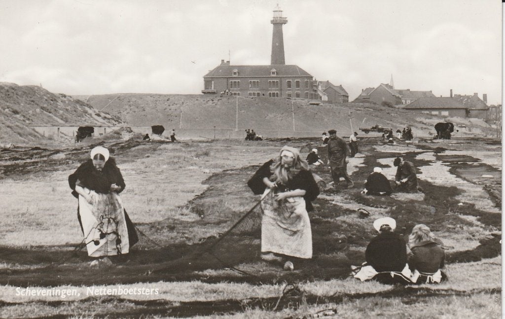 Scheveningen, Verzamelen, Ansichtkaarten | Nederland, Ophalen of Verzenden, 1940 tot 1960, Ongelopen, Zuid-Holland