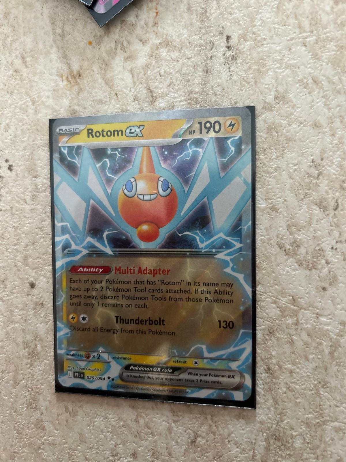 Rotom EX Pokémon Kaart 029, Ophalen of Verzenden, Zo goed als nieuw, Losse kaart