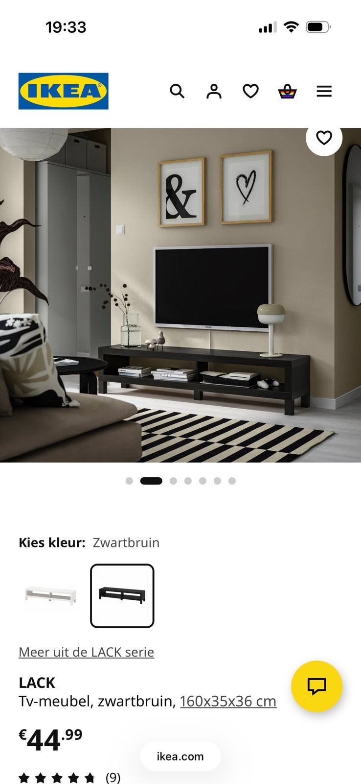Ikea tv-meubel, Gebruikt, 150 tot 200 cm, Ophalen of Verzenden, Minder dan 100 cm