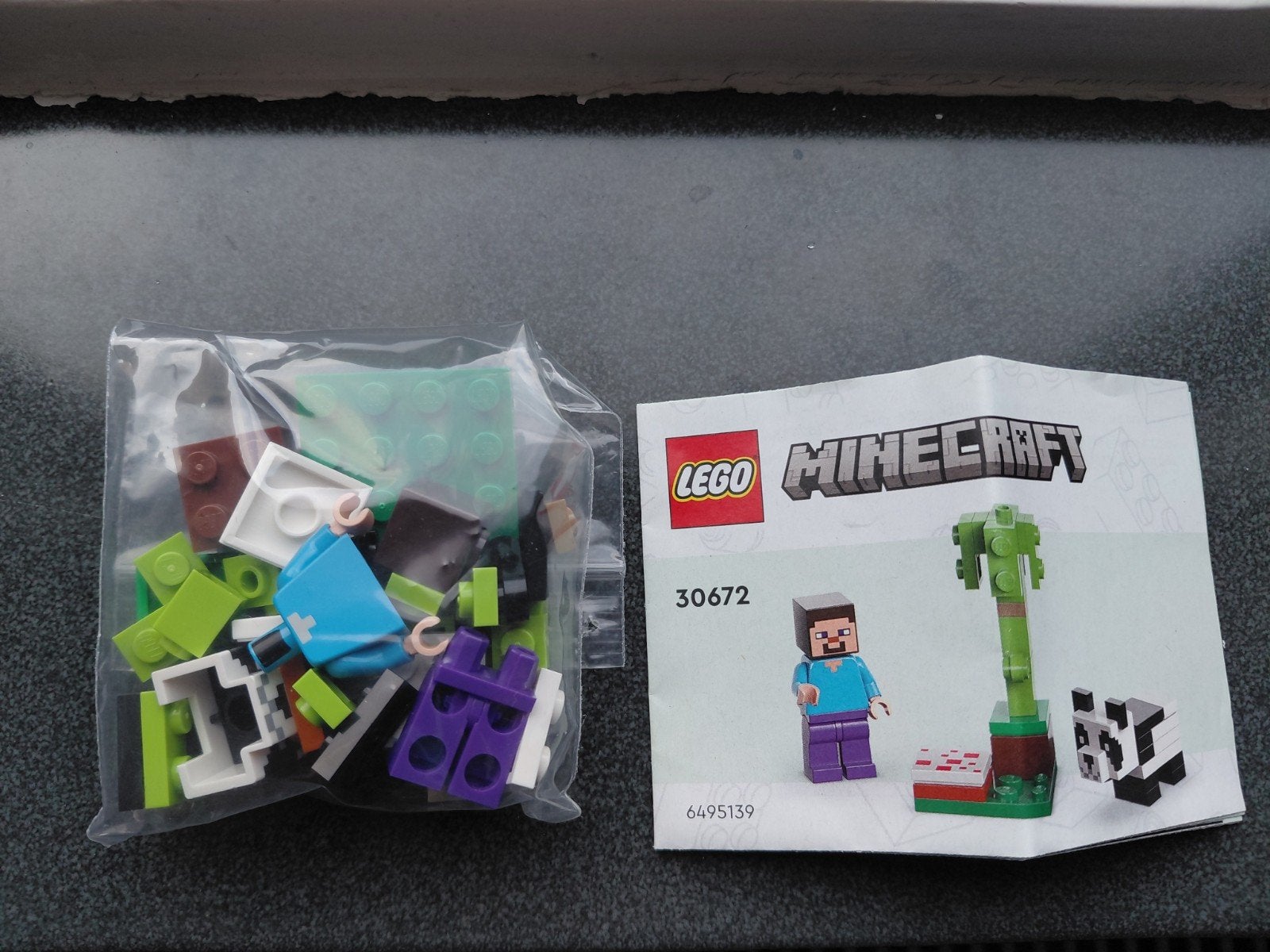 LEGO Minecraft 30672 Steve en Baby Panda Polybag, Compleet, Minecraft, Lego, Nieuw