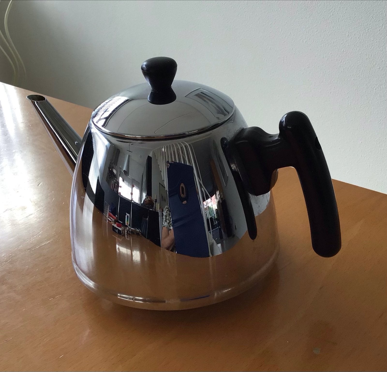 Bredemeijer dubbelwandige theepot - Zilver, Theepot/fluitketel, Gebruikt, Bredemeijer, Zilver
